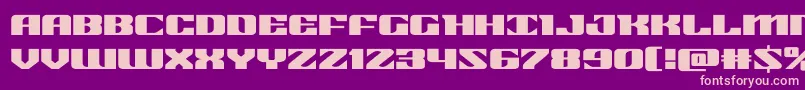 21gunsaluteexpand Font – Pink Fonts on Purple Background