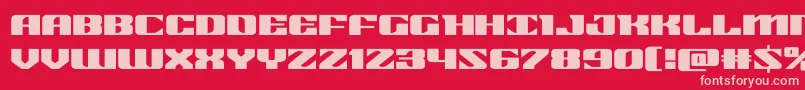 21gunsaluteexpand Font – Pink Fonts on Red Background