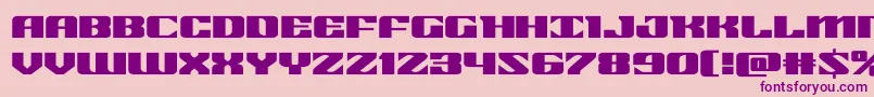 21gunsaluteexpand Font – Purple Fonts on Pink Background