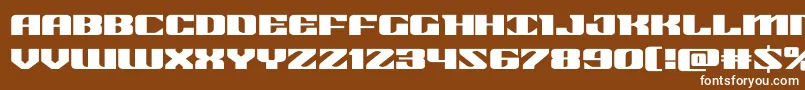 21gunsaluteexpand Font – White Fonts on Brown Background