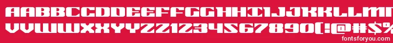21gunsaluteexpand Font – White Fonts on Red Background