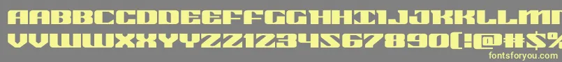 21gunsaluteexpand Font – Yellow Fonts on Gray Background