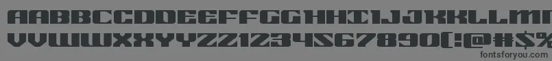 21gunsaluteexpand Font – Black Fonts on Gray Background