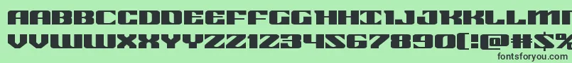 21gunsaluteexpand Font – Black Fonts on Green Background