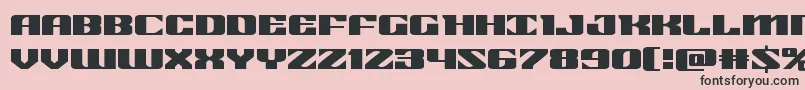 21gunsaluteexpand Font – Black Fonts on Pink Background