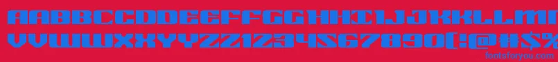 Шрифт 21gunsaluteexpand – синие шрифты на красном фоне