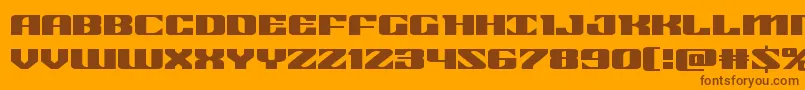 21gunsaluteexpand Font – Brown Fonts on Orange Background