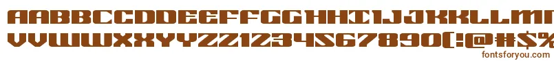 21gunsaluteexpand Font – Brown Fonts on White Background