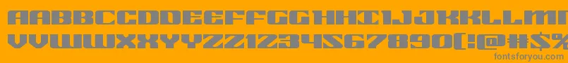 21gunsaluteexpand Font – Gray Fonts on Orange Background