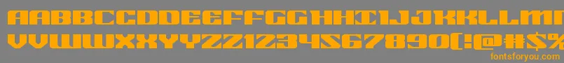 21gunsaluteexpand Font – Orange Fonts on Gray Background