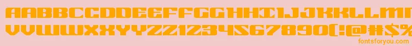 21gunsaluteexpand Font – Orange Fonts on Pink Background