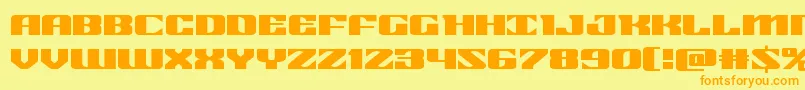 21gunsaluteexpand Font – Orange Fonts on Yellow Background