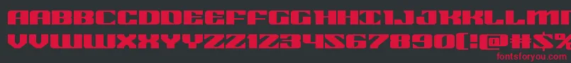 21gunsaluteexpand Font – Red Fonts on Black Background