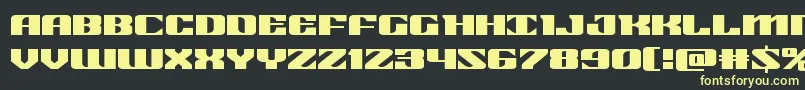 21gunsaluteexpand Font – Yellow Fonts on Black Background