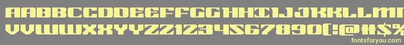 21gunsaluteexpand Font – Yellow Fonts on Gray Background