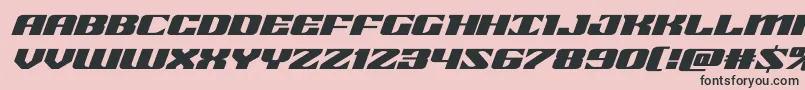 21gunsaluteexpandital Font – Black Fonts on Pink Background