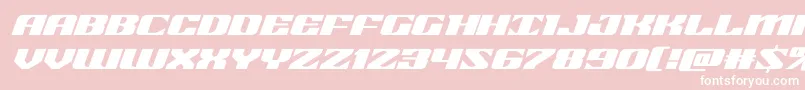 21gunsaluteexpandital Font – White Fonts on Pink Background