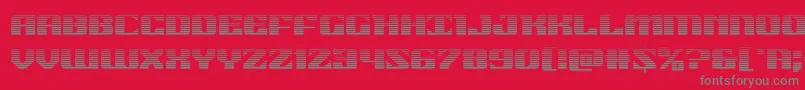 21gunsalutegrad Font – Gray Fonts on Red Background