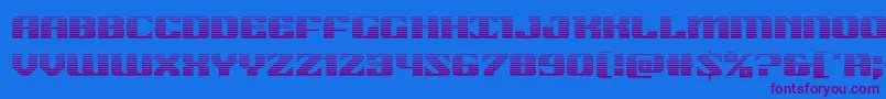 21gunsalutegrad Font – Purple Fonts on Blue Background