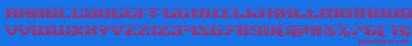 21gunsalutegrad Font – Red Fonts on Blue Background