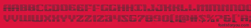 21gunsalutegrad Font – Black Fonts on Red Background