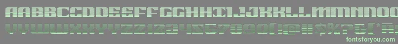 21gunsalutegrad Font – Green Fonts on Gray Background
