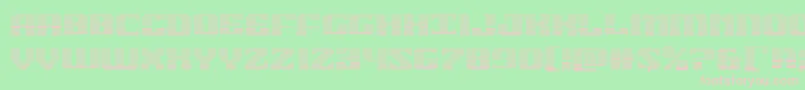 フォント21gunsalutegrad – 緑の背景にピンクのフォント