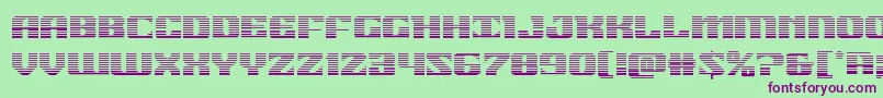 21gunsalutegrad Font – Purple Fonts on Green Background