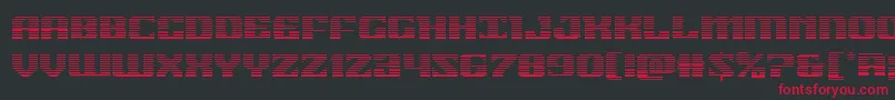Шрифт 21gunsalutegrad – красные шрифты на чёрном фоне