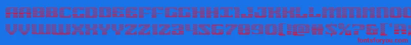 21gunsalutegrad Font – Red Fonts on Blue Background