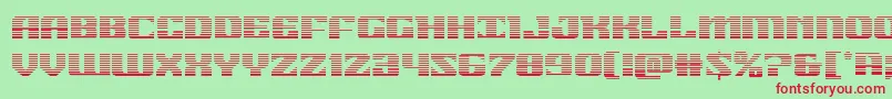 21gunsalutegrad Font – Red Fonts on Green Background