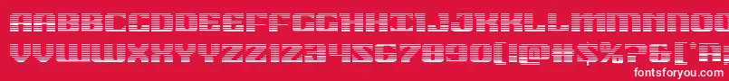 21gunsalutegrad Font – White Fonts on Red Background
