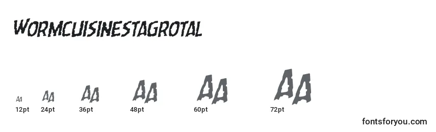Wormcuisinestagrotal Font Sizes