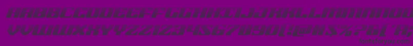 フォント21gunsalutegradital – 紫の背景に黒い文字