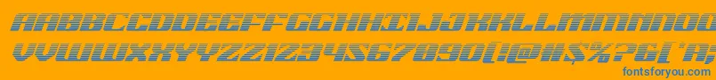 More about 21gunsalutegradital Font 21gunsalutegradital Font – Blue Fonts on Orange Background