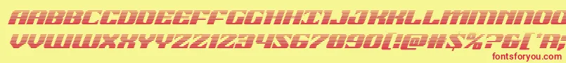 21gunsalutegradital Font – Red Fonts on Yellow Background