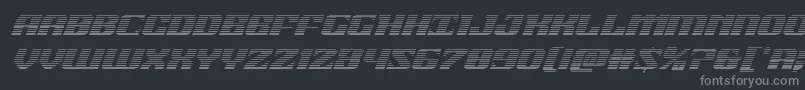 21gunsalutegradital Font – Gray Fonts on Black Background