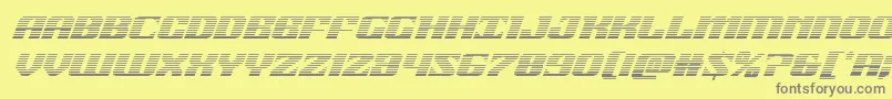 21gunsalutegradital Font – Gray Fonts on Yellow Background