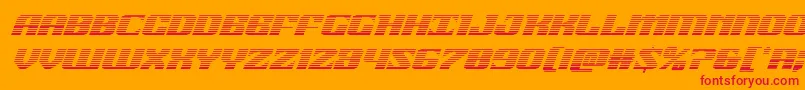 21gunsalutegradital Font – Red Fonts on Orange Background