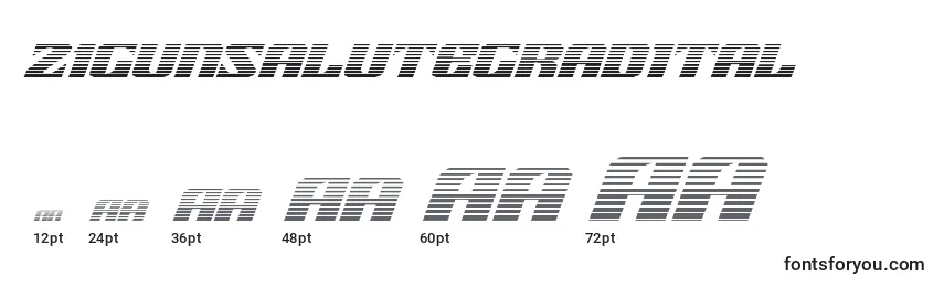 Размеры шрифта 21gunsalutegradital (118511)