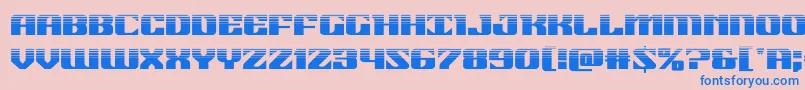 21gunsalutehalf Font – Blue Fonts on Pink Background