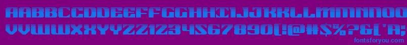 21gunsalutehalf Font – Blue Fonts on Purple Background