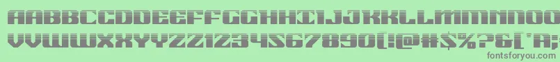 21gunsalutehalf Font – Gray Fonts on Green Background