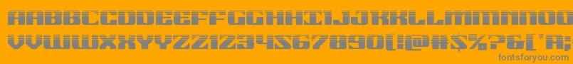 21gunsalutehalf Font – Gray Fonts on Orange Background