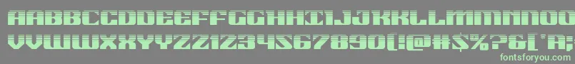 21gunsalutehalf Font – Green Fonts on Gray Background