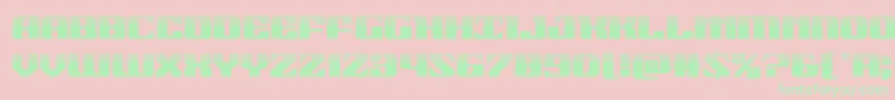 21gunsalutehalf Font – Green Fonts on Pink Background