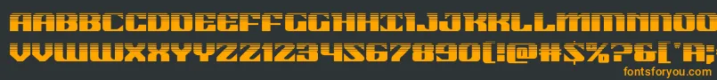 21gunsalutehalf Font – Orange Fonts on Black Background