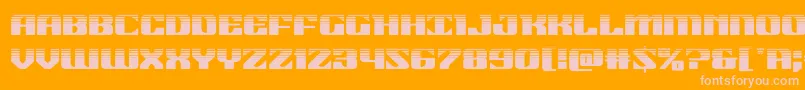 21gunsalutehalf Font – Pink Fonts on Orange Background