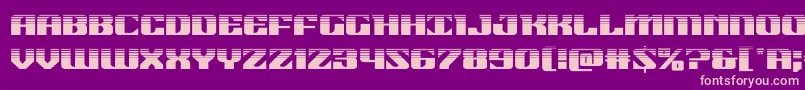 21gunsalutehalf Font – Pink Fonts on Purple Background