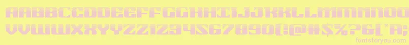 21gunsalutehalf Font – Pink Fonts on Yellow Background